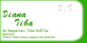 diana tiba business card